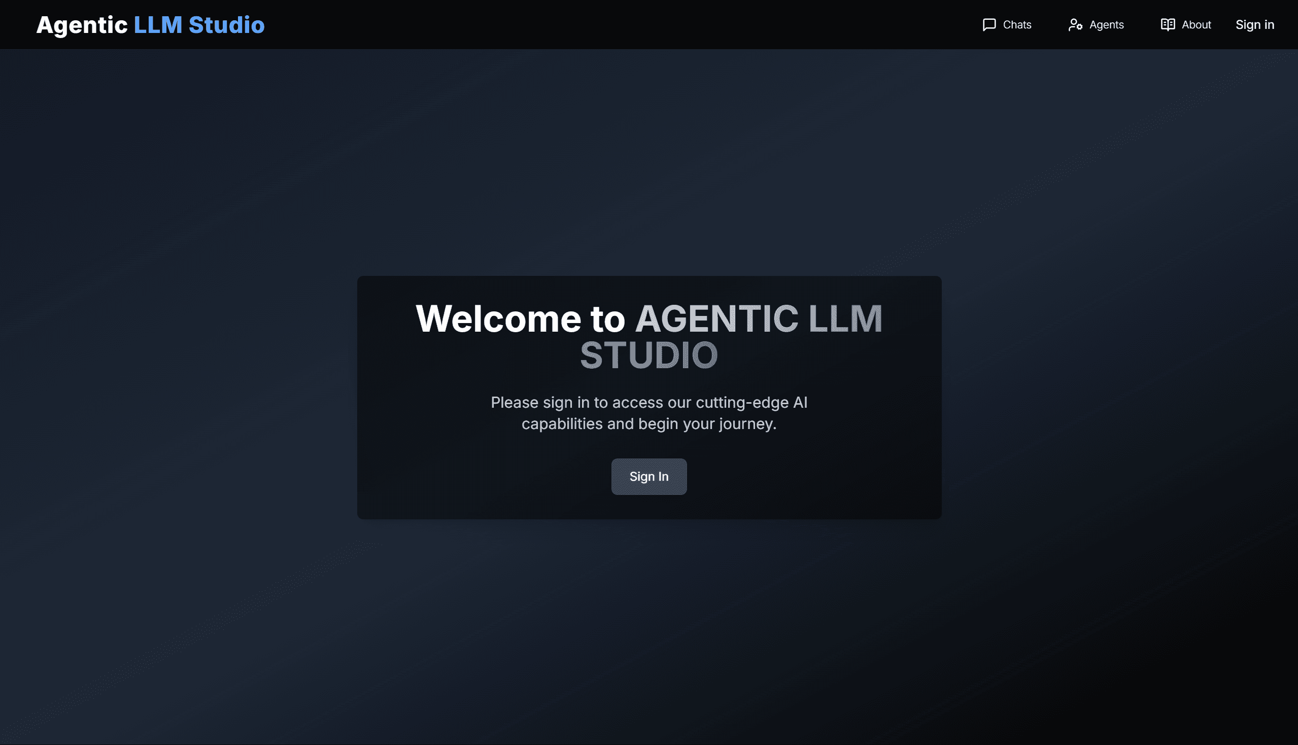 Agentic LLM Studio