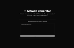 Code Generator with Preview